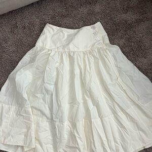 Maeve by Anthropologie Midi Skirt Cream
Size 4